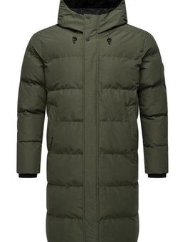 Ragwear Steppmantel Nordwey Wasserdichter Herren Wintermantel mit verstellbarer Kapuze