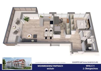 WOHNRESIDENZ PARTNACH - 3 Zi Wohnung - C11