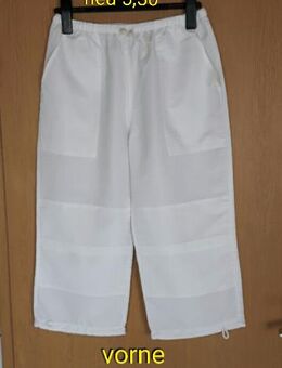 Hose 7/8 lang, weiß, neu, Gr: M=40/42 - Immenhausen