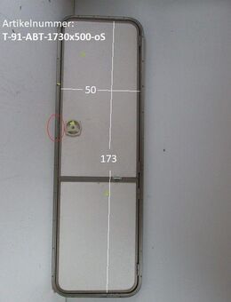 TEC Wohnwagentür ca 173 x 50 gebr. (zB TM5) mit Rahmen ohne Schlüssel / Aufbautür / Eingangstür - Schotten Zentrum