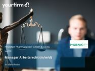 Manager Arbeitsrecht (m/w/d) - Mannheim