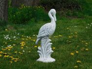 Kranich-Statue - massiver Stein - Heek