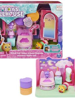 Spin Master Spielwelt Gabby's Dollhouse – Deluxe Room – Pillow Cat's Schlafzimmer