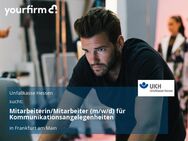 Mitarbeiterin/Mitarbeiter (m/w/d) für Kommunikationsangelegenheiten - Frankfurt (Main)