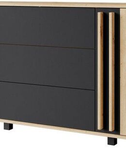 INOSIGN Sideboard Helsinki, Kommode mit 2 Türen und 3 Schubladen, Breite 150 cm (1 St), Push-to-Open-Schubladen, höhenverstellbare Einlegeböden