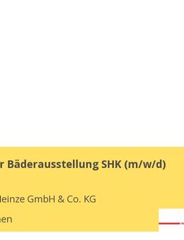 Fachberater Bäderausstellung SHK (m/w/d) - Holzkirchen (Regierungsbezirk Oberbayern)