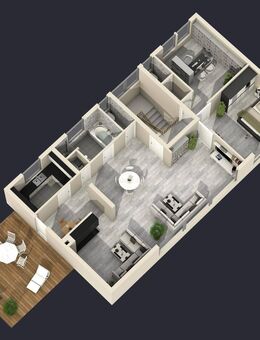 TOLLES Penthouse, 2 Eingänge, KAMIN, 50 m² Wohnzimmer, 25 m² Dachterrasse - Friedberg (Hessen)