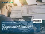 Softwareentwickler Web (m/w/d) JavaScript / TypeScript / Angular / C# im Bereich E-Health - Frankfurt (Main)