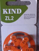 Hörgerätebatterien, Kind zl2, germany, 6Stück, neu in 99091