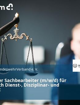 Juristischer Sachbearbeiter (m/w/d) für den Bereich Dienst-, Disziplinar- und Strafrecht - Berlin