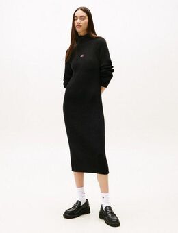 Tommy Jeans Strickkleid TJW MOCKNECK BADGE SWEATER DRESS