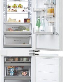 Haier Einbaukühlschrank Titanium Series 6 HBW7518CF, 177,2 cm hoch, 54 cm breit, MyZone und Humidity Zone für längere Haltbarkeit von Obst und Gemüse