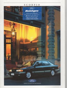 Autoprospekt Ford Scorpio 1989 - Essen