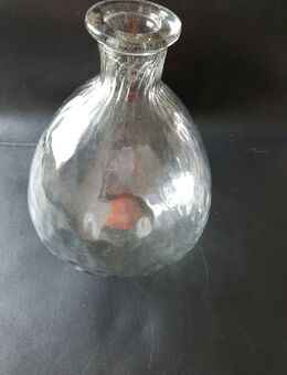 Glasvase Glasflasche, Vase birnenförmig - Essen