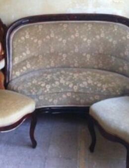 Sitzgruppe 1880/90 - 2er-Sofa mit 5 Stühlem - Bremen