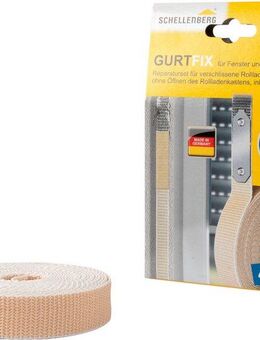 SCHELLENBERG Reparatur-Set Rollladen Gurtfix für das Rollladensystem Maxi, 1-St., für alte Gurtbänder in unterschiedlichen Farben, 23 mm x 4,3 m