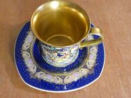 Rosenthal Björn Wiinblad KÖNIGSTASSE 1998 mit Untertasse limitierte Goldedition - Weilerswist