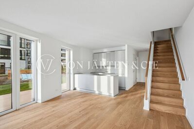 Moderne Maisonettewohnung mit Garten und Elbblick