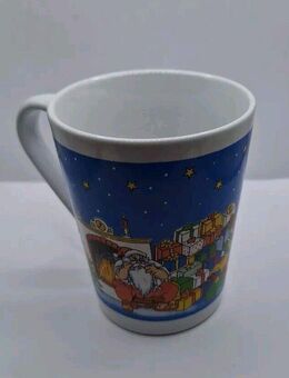 Weihnachtstasse Weihnachtsbecher Wellco Weihnachten Tasse Weihnachtsmann 10cm - Essen