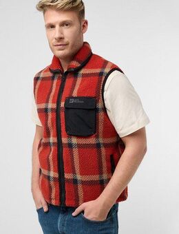 Jack Wolfskin Fleeceweste FELSLICHT CHECK VEST M