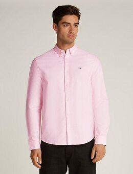 Tommy Jeans Langarmhemd TJM ENTRY REG OXFORD SHIRT mit Logoprägung