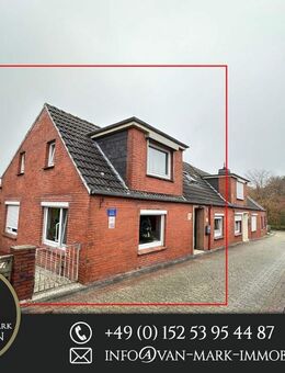 Gepflegte Doppelhaushälfte mit Garten, Garage und modernem Pellet-Ofen - Krummhörn