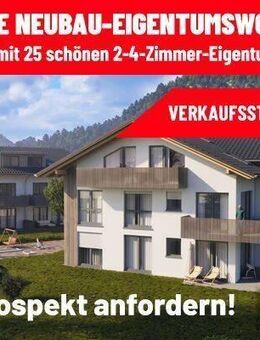 VERKAUFS-START: 2-Zimmer-Balkon-Wohnung ca. 44,30 m², Keller, TG-Platz a. W. WHG-Nr. 06 - Garmisch-Partenkirchen