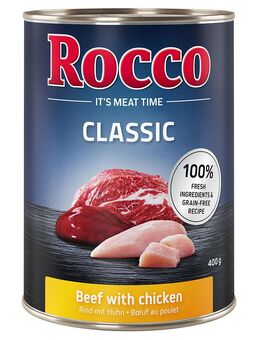 Rocco Einzeldose 1 x 400 g - Probierpreis! - Classic: Rind mit Huhn