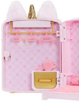 MGA ENTERTAINMENT Puppenmöbel 3in1 Backpack Bedroom Unicorn Playset- Britney Sparkles, Na! Na! Na! Surprise