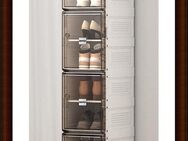Schuhboxen Stapelbar, Aufbewahrungsbox mit Magnetischer Tür, 8er Set, faltbar, für Schuhe bis Größe 45, 34 x 27 x 132 cm - Neu war er 59,99 € Abholung oder Versand - der kostet Extra - Meiningen