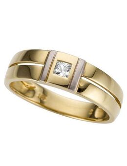 Firetti Goldring Schmuck Geschenk Gold 333 Herrenring Goldring, mit Zirkonia (synth)