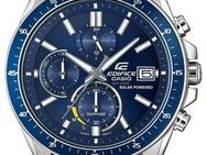 CASIO EDIFICE Chronograph EFS-S510D-2AVUEF, Solaruhr, Armbanduhr, Herrenuhr, Edelstahlarmband, Saphirglas
