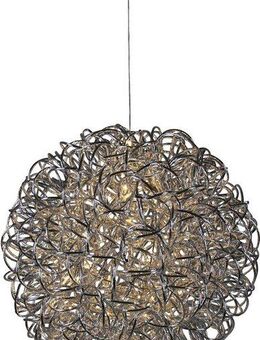 AM Design LED Kugelleuchte, LED fest integriert, Warmweiß, Weihnachtsdeko aussen, in Kugelform, silberfarben