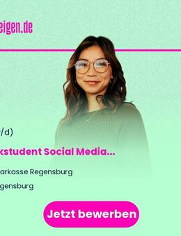 Werkstudent (m/w/d) Social Media - Regensburg