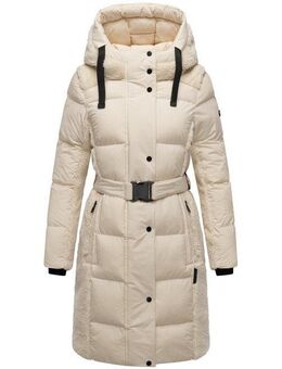 Navahoo Wintermantel Funkelteddy 14 warmer Mantel mit Teddyplüsch-Akzenten und Taillengürtel