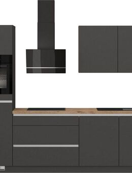 IMPULS KÜCHEN Küchenzeile "Dublin", Ausrichtung wählbar, Schubkästen mit Soft-Close, vormontiert, wahlweise mit E-Geräten, mit Vollauszug, Breite 280 cm