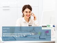 Administrative Unterstützung der Bereichsleitung (m/w/d) - Herten