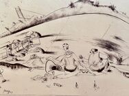 Nürburg Ring Autorennen 1929 Lithographie PEAG Peter Anton Gekle - Köln