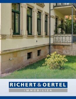 www.r-o.de +++ Frisch renovierte Erdgeschosswohnung mit Gartenanteil - Dresden