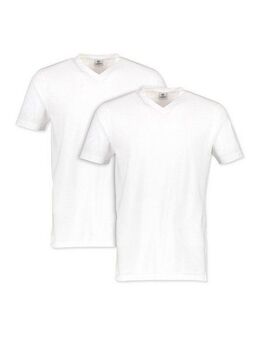 LERROS T-Shirt LERROS Doppelpack T-Shirt, V-Neck in Premium Baumwollqualität