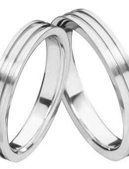 Edelstahlringe mit kostenloser Gravur E028 ohne Stein 4mm breit - Aholming