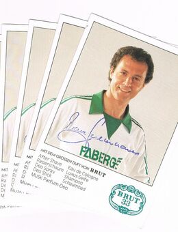 Autogrammkarte Franz Beckenbauer FABERGE BRUT33 70er 80er - Fulda Zentrum