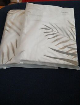 6 tlg Bettwäsche Creme goldene Palmen neu & ovp - Leverkusen