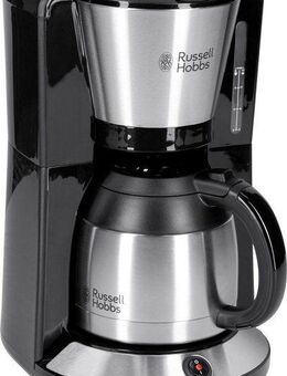 RUSSELL HOBBS Filterkaffeemaschine Adventure 24020-56, 1l Kaffeekanne, Papierfilter 1x4, mit Thermokanne, 1100 Watt, Edelstahl gebürstet