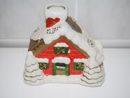 WEIHNACHTSHAUS MIT SCHNEE Lichterhaus Porzellan 14x9x11 cm !NEU! - Ochsenfurt