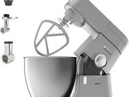 KENWOOD Küchenmaschine Chef XL KVL4220S, 1200 W, 6,7 l Schüssel, 6,7 l Schüssel, inkl. Mixaufsatz, Fleischwolf und Trommelraffel