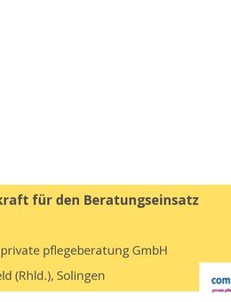 Pflegefachkraft für den Beratungseinsatz (m/w/d) - Solingen (Klingenstadt)