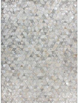 Kayoom Fellteppich Rocket 410, rechteckig, Höhe: 8 mm, Patchwork-echtes Leder-Fell, Wohnzimmer