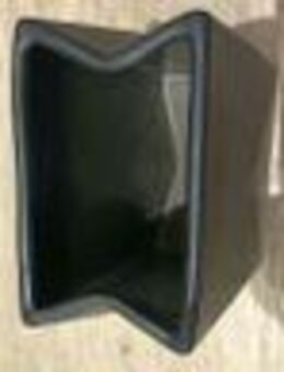 ASA Selection Übertopf aus Steingut Schwarz, Abmess.12x8x19cm - Ulm