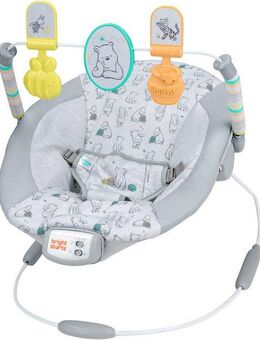 Bright Starts Babywippe Disney Winnie the Pooh Classic Pals Vibrating Bouncer, mit Sound-Effekt